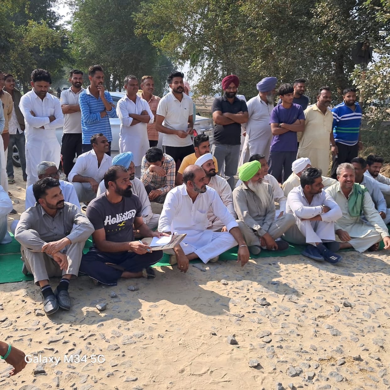 Road construction work incomplete since last three months, villagers blocked the road for one and a half hours