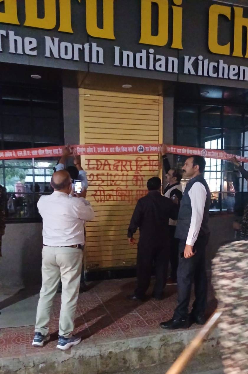 Illegal restaurants running at KD Singh metro station sealed