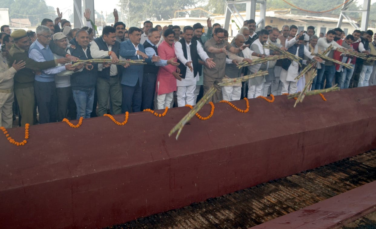 Shamli sugar mill inaugurated, crushing season begins