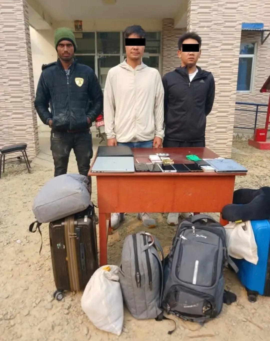 Three arrested including two Chinese nationals and an Indian