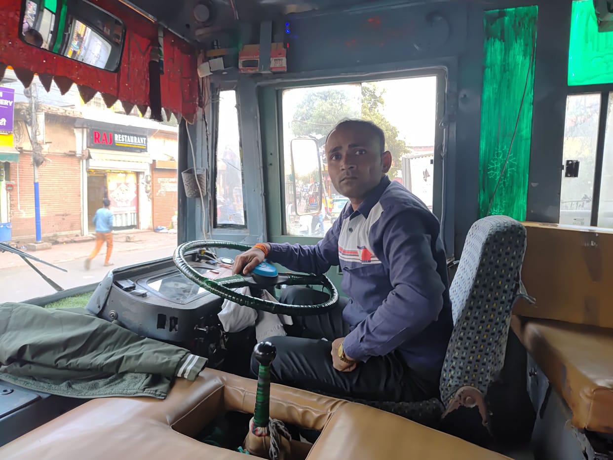 Drivers are driving roadways buses without uniforms, conductors are also helping them