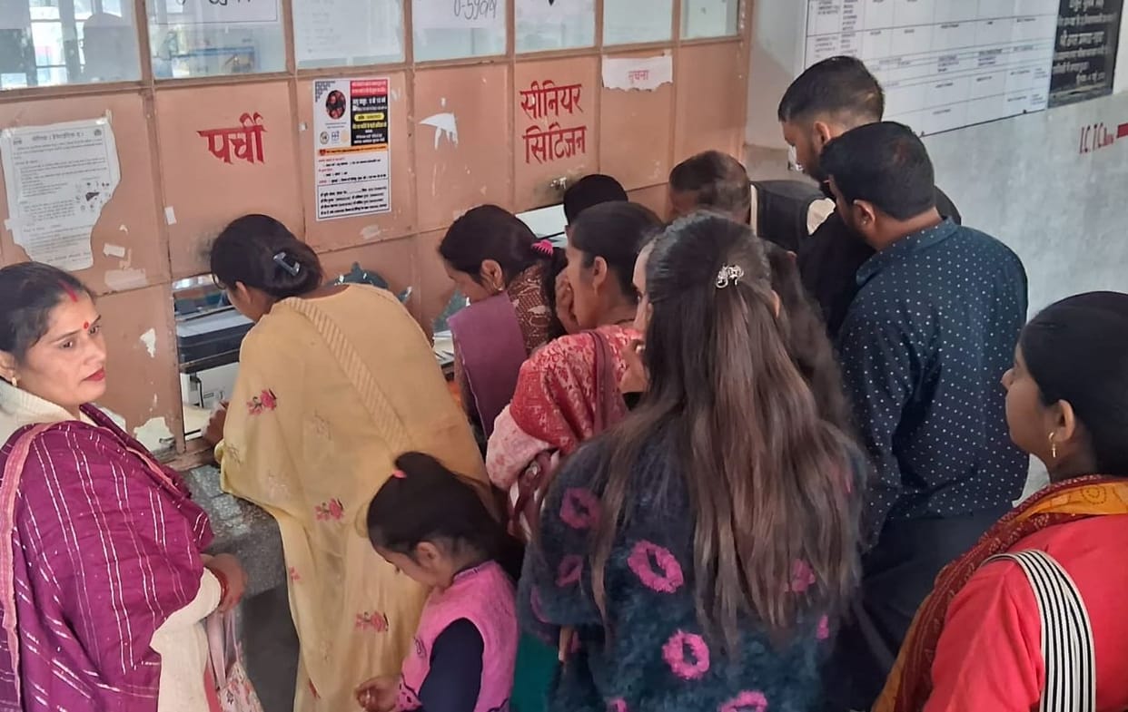 Prescription counter set up for women in Jogindernagar hospital