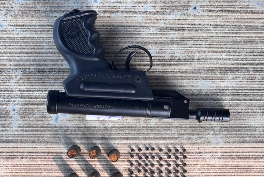 One arrested with a weapon