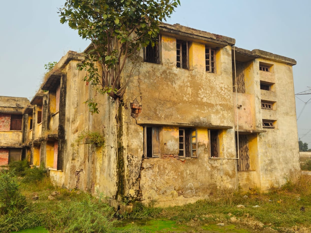 This dilapidated building is not a ghost bungalow but a government hostel