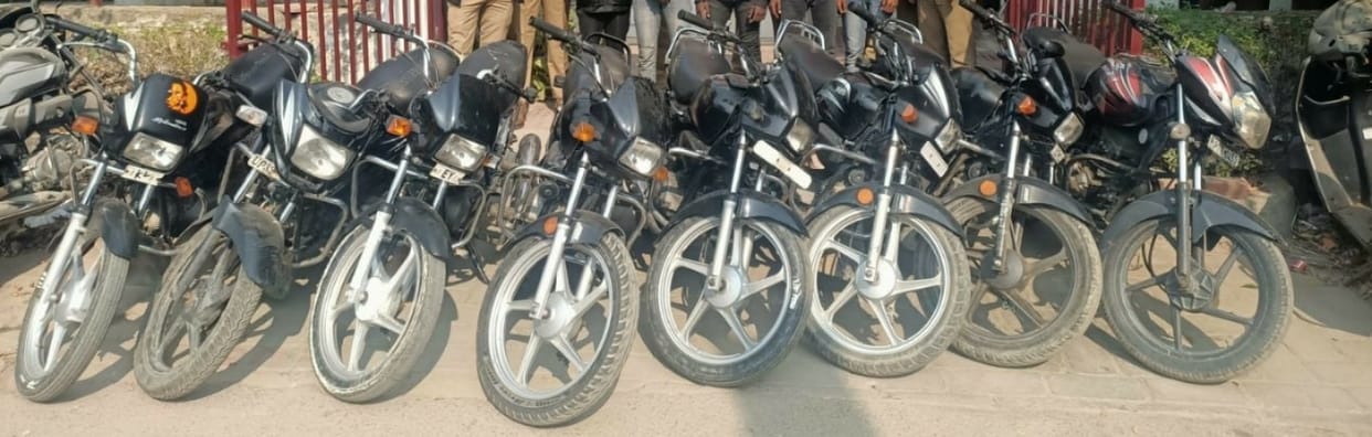 Five people who stole motorcycles arrested, eight bikes recovered