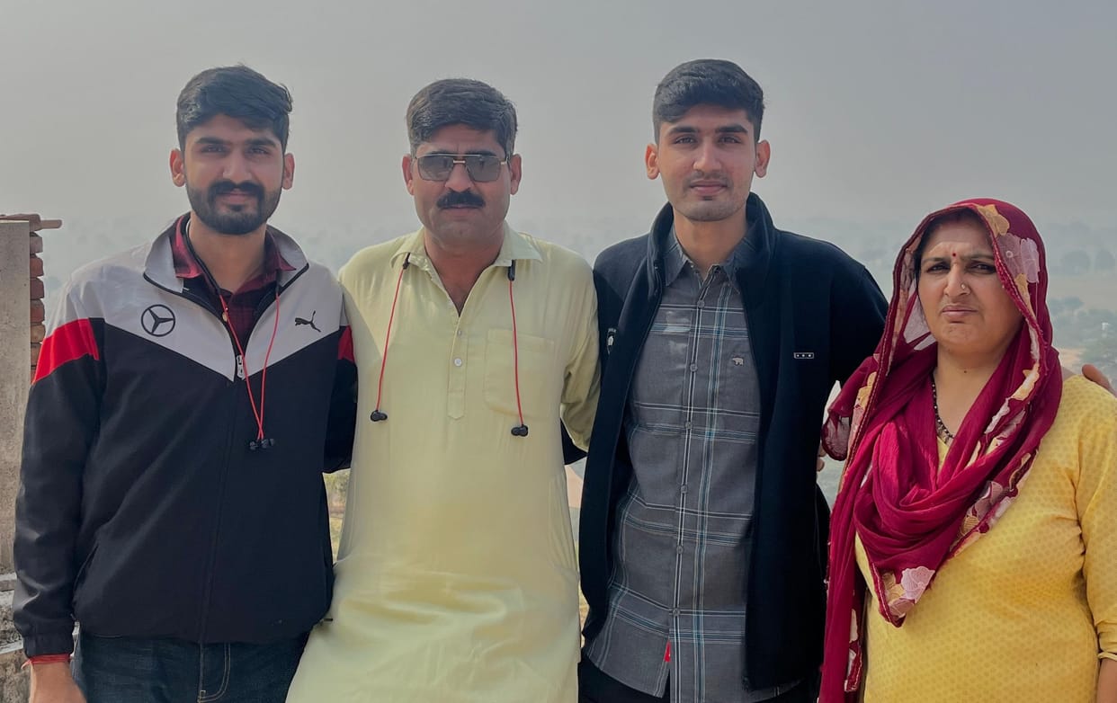Brothers Hitesh and Himanshu continued the family tradition of joining the army.