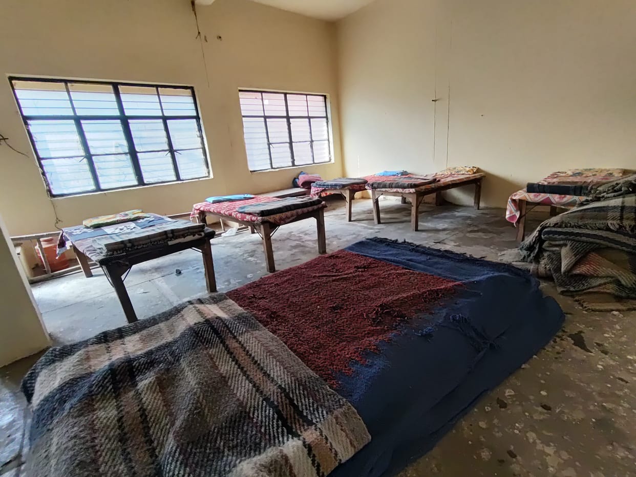 Night shelters are ready in the city, quilts and mattresses are available along with beds