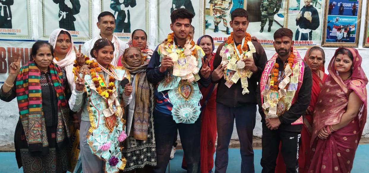 Three players from Bhiwani won medals in the National Penchak Silat Competition