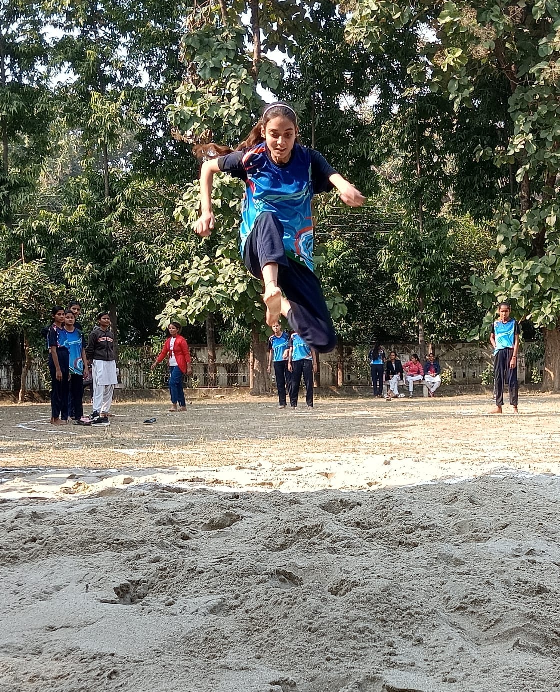 Preeti first in 100 meter race and Deepa first in javelin throw