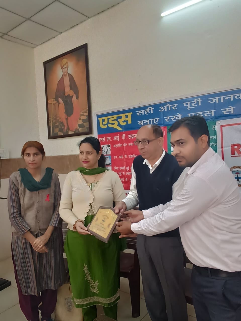 Students were given information on HIV/AIDS