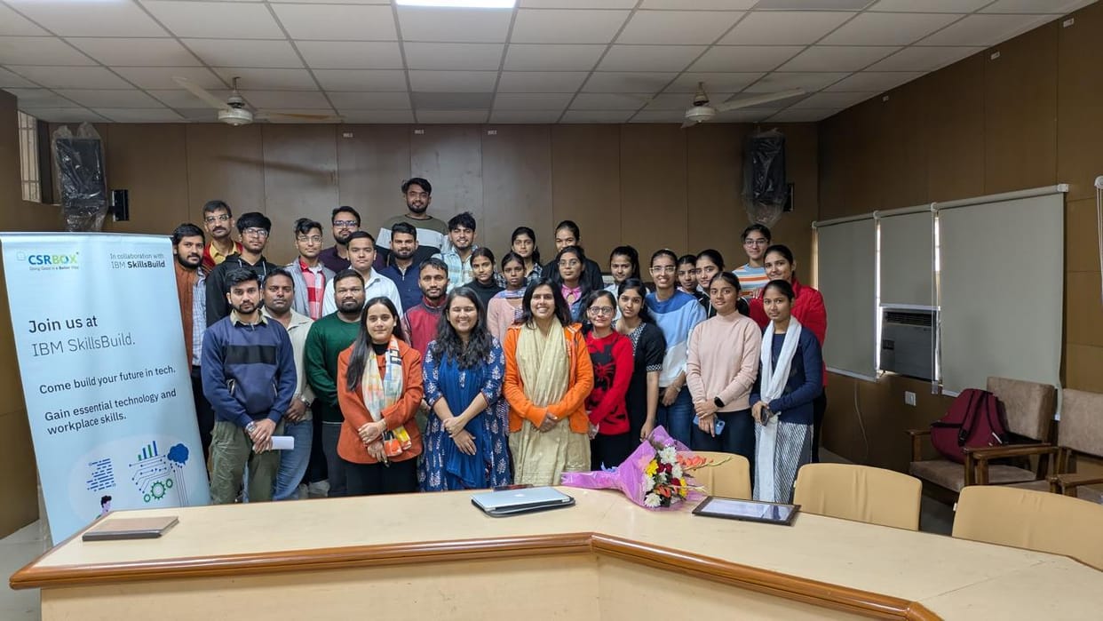 Students were told about IBM skill build program
