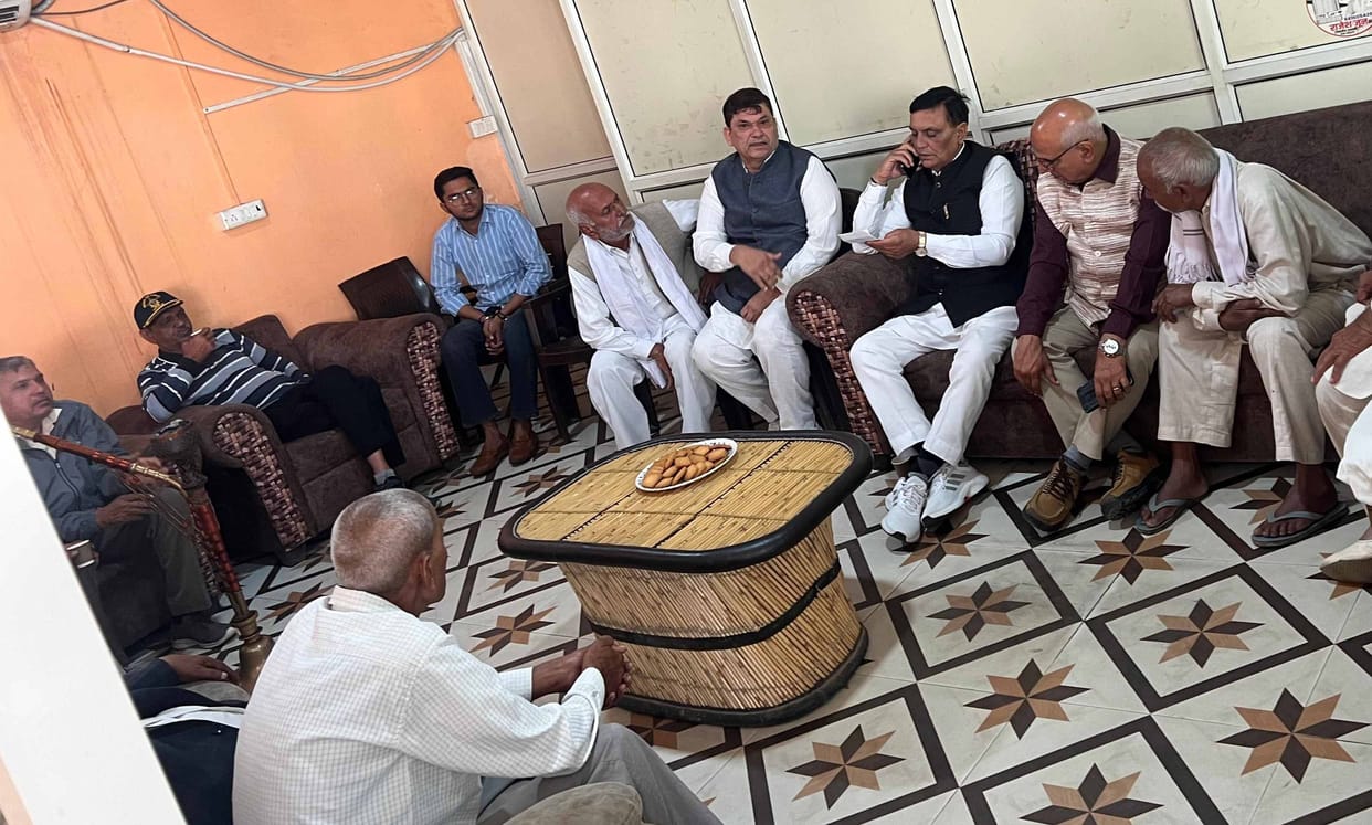 MLA Rajesh June heard public problems at the office