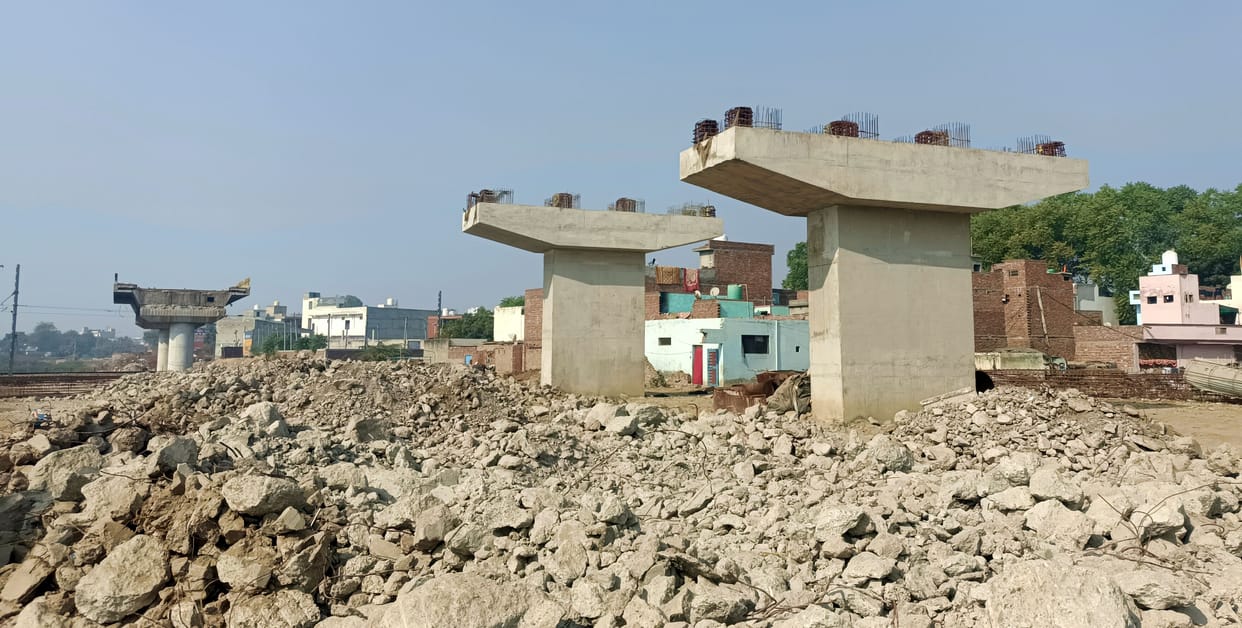 Now the Railways itself will shift the main line of disposal which is coming in the way in the construction of Loharu Road Railway Overbridge.