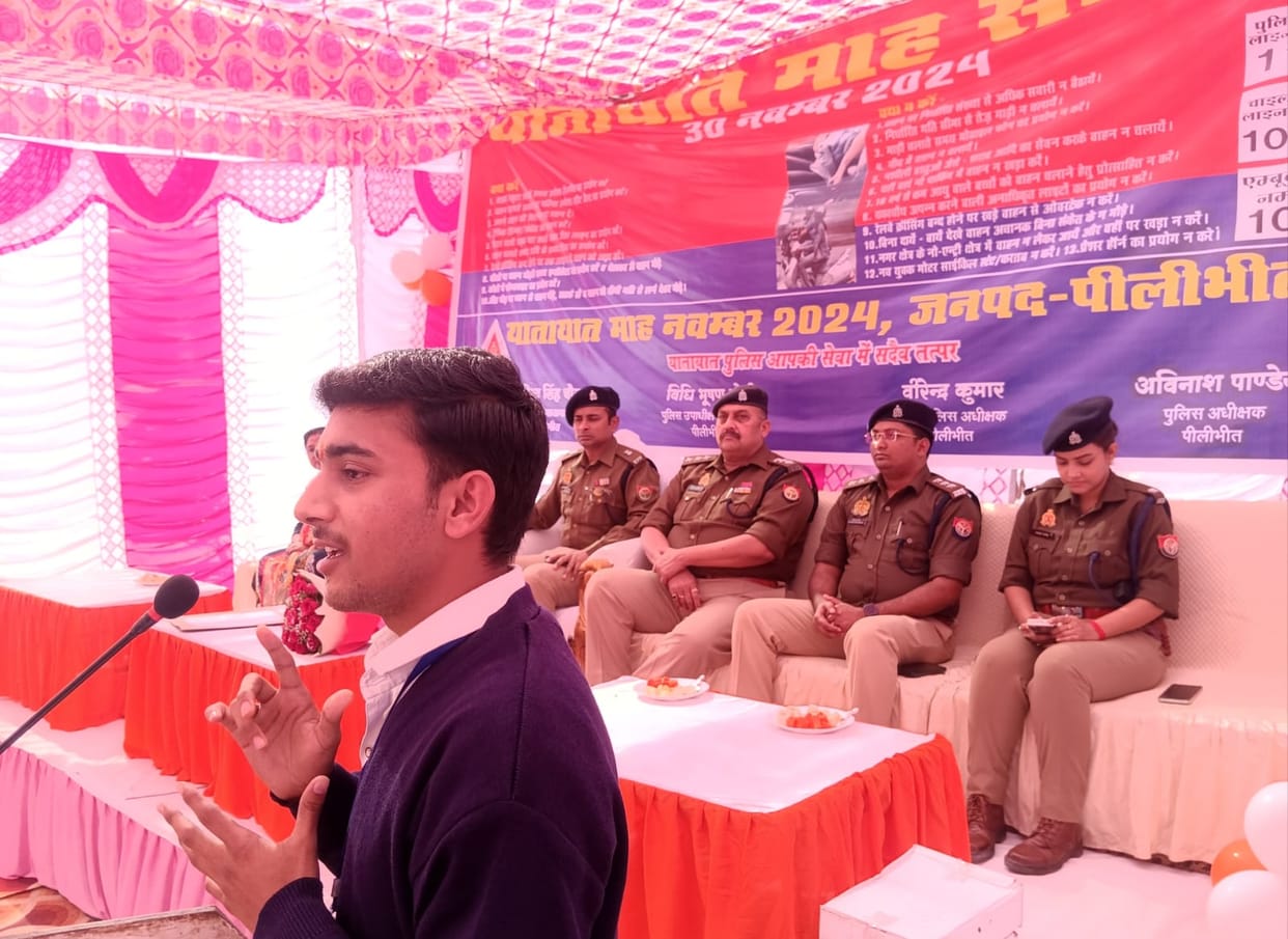 The officers kept teaching lessons, but traffic rules were flouted in front of them