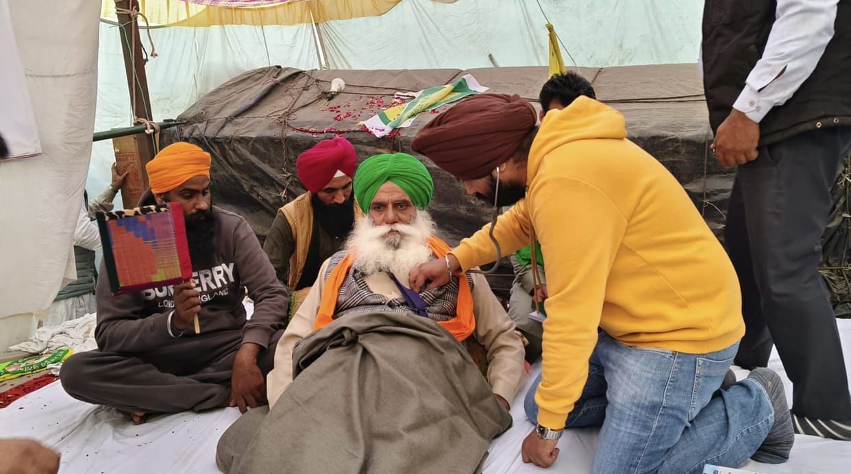 Jagjit Singh Dallewal's hunger strike Today a group of farmers from Haryana will reach Khanauri border