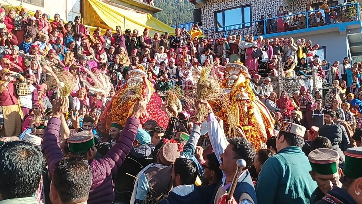 Diwali festival, Ani, Kullu, religious programs in Dhogi
