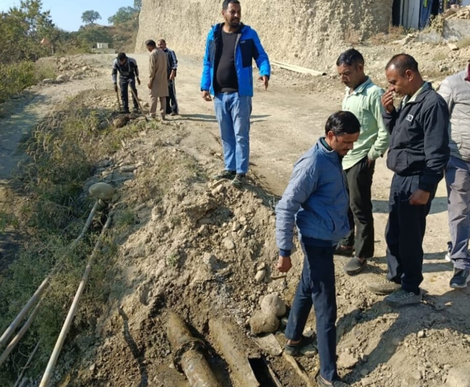 Water leakage stopped in Mahde village after six months