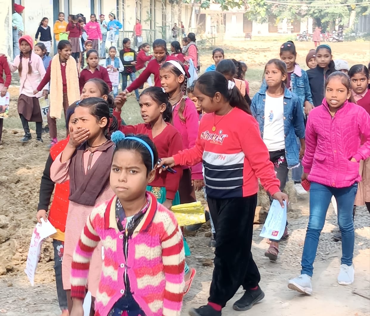 Vidya Gyan entrance exam was held at three examination centers in the district