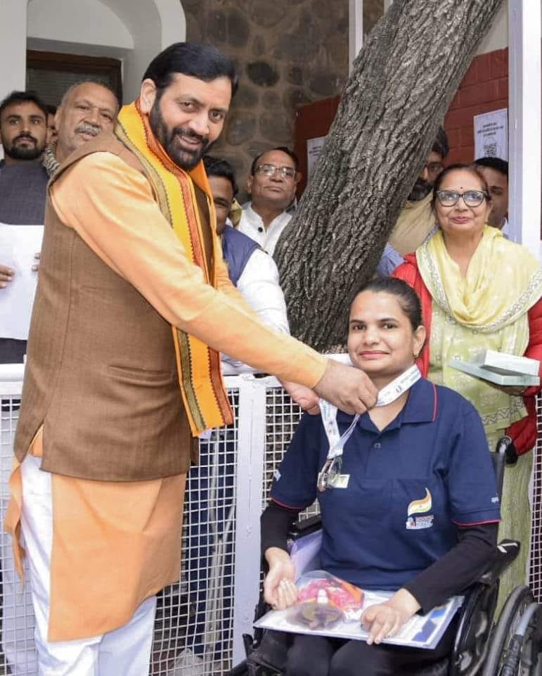 Pooja overcame her disability and won medals for the country.