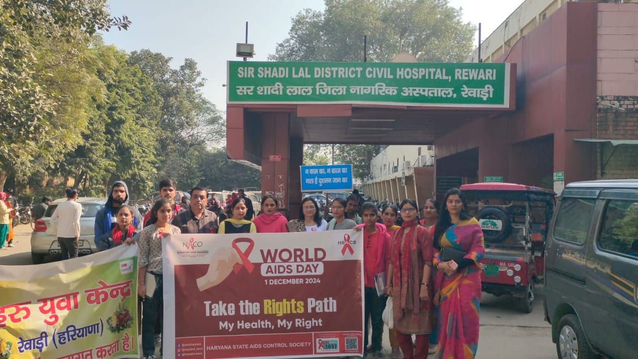 Awareness rally organized on the occasion of AIDS Day