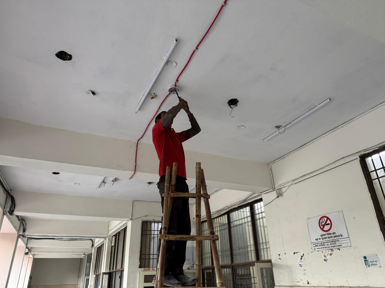 Work on installing fire safety system started in Mini Secretariat