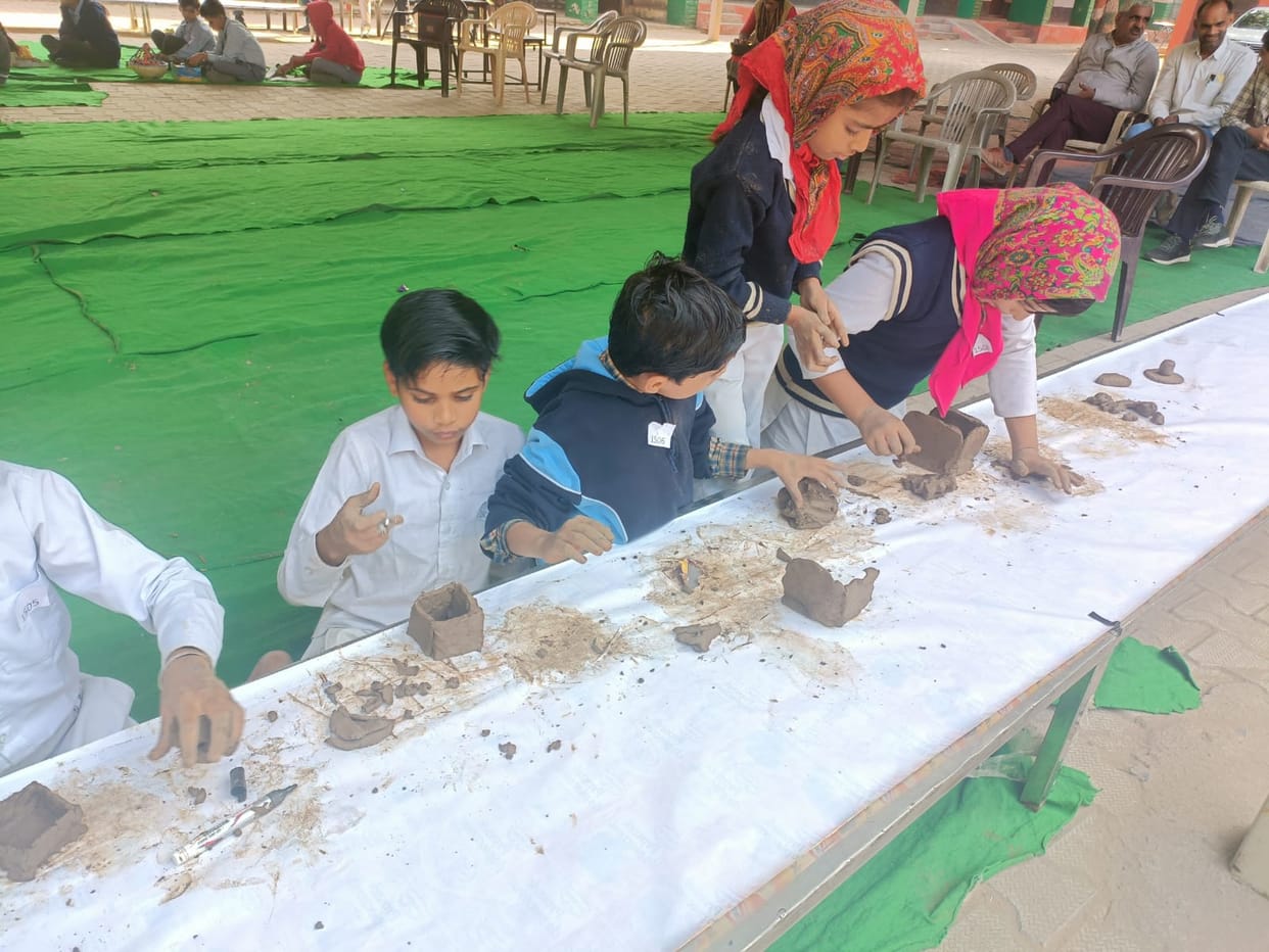 District level art competition...Onam first in clay molding