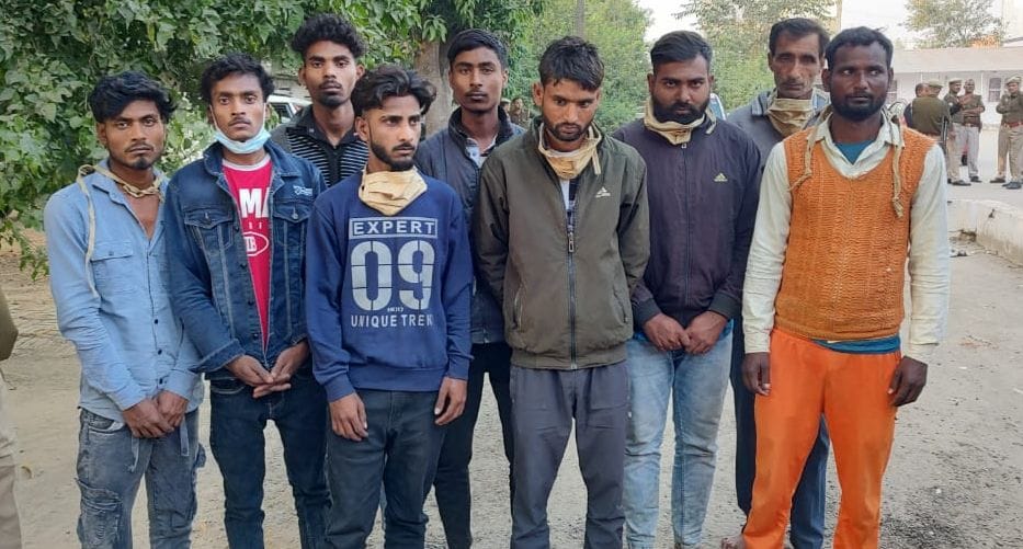 Police revealed robbery in scrap factory, nine arrested including mastermind