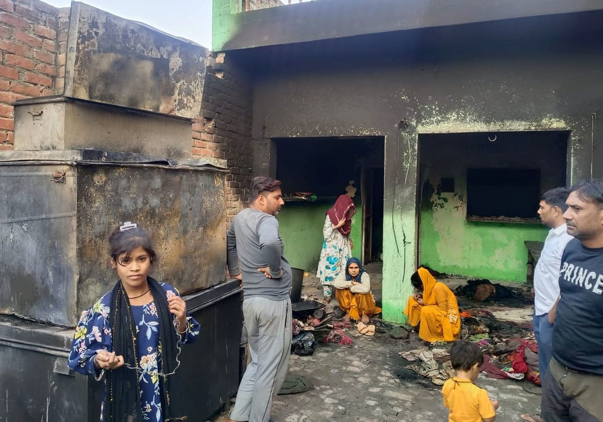 Drunken woman's house set on fire by pouring petrol