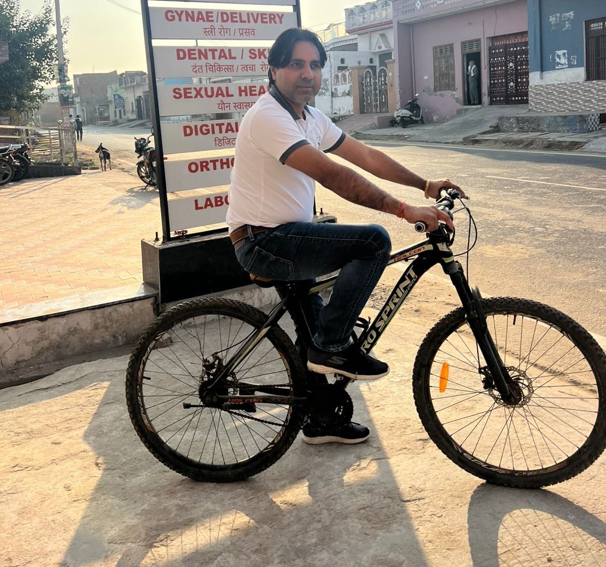 Doctors reached the clinic by bicycle and public transport