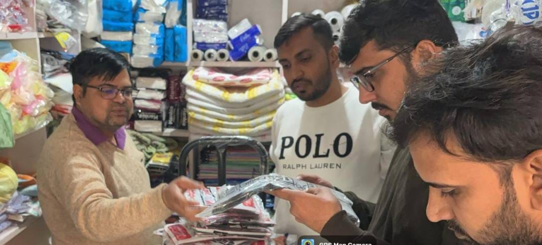 Shopkeepers are flouting the restrictions and polythene is being used openly.