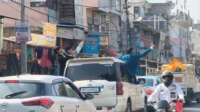 Video of youth doing stunts on Scorpio goes viral