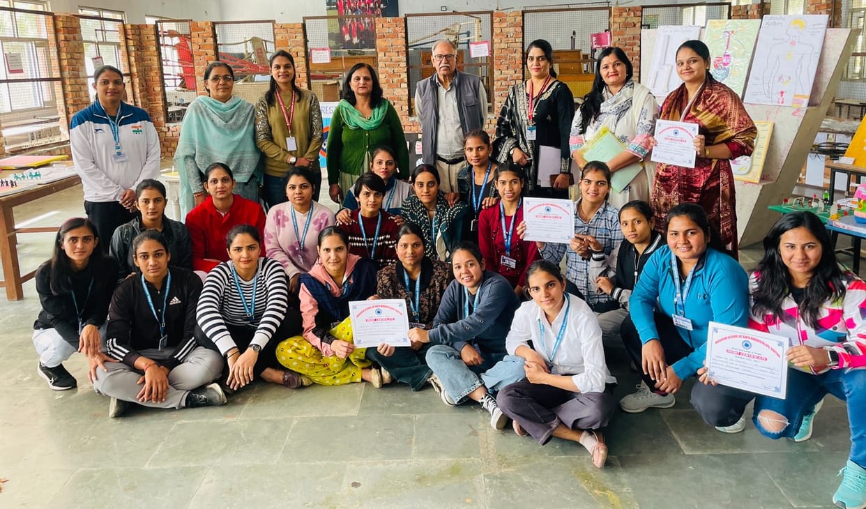 Neha first in exhibition of sports grounds models