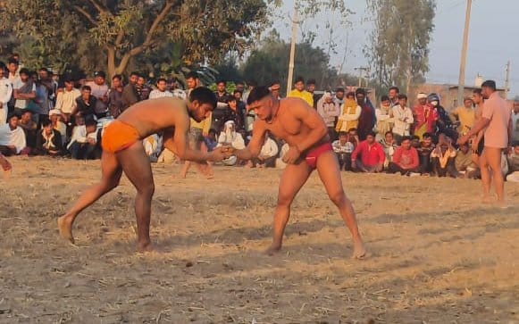 The biggest wrestling match ended in a draw between Kale and Mandeep.