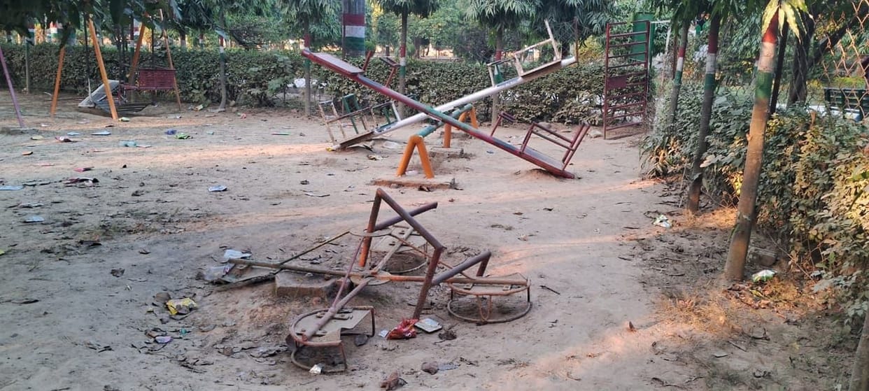Broken swings and closed fountains are disappointing people