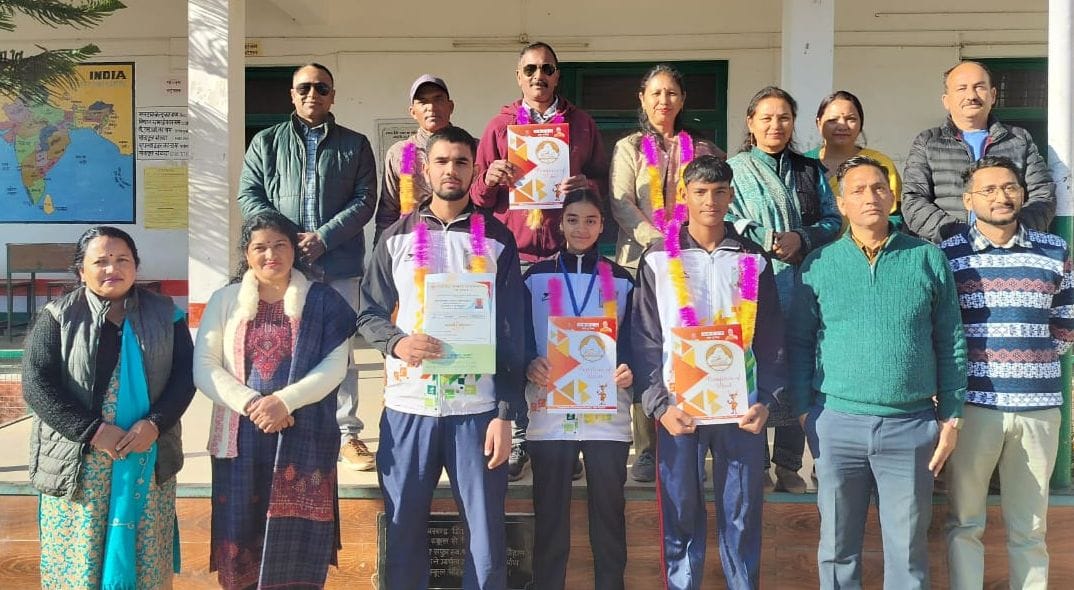Tikru players performed brilliantly in the national athletics competition