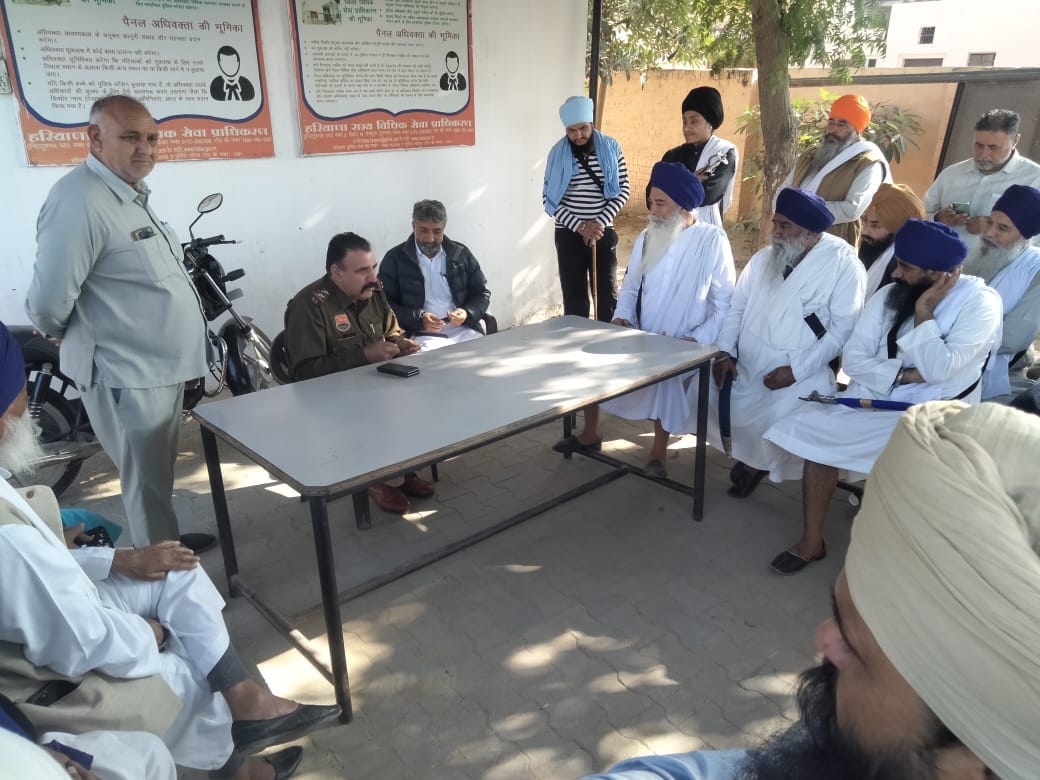 Members of Satkar Sabha meet Sadar police station in-charge, demand to take action in case of sacrilege