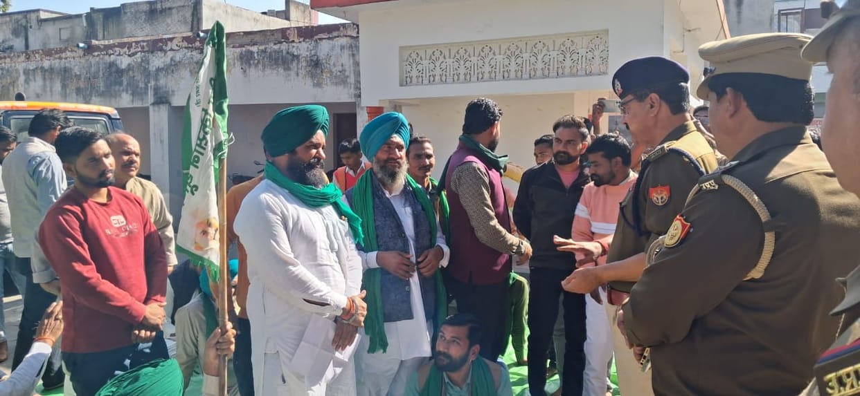 BKU workers demonstrated in Kotwali