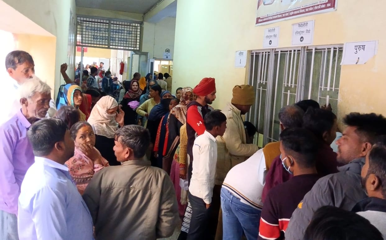 Even for a simple checkup, one has to visit the district hospital
