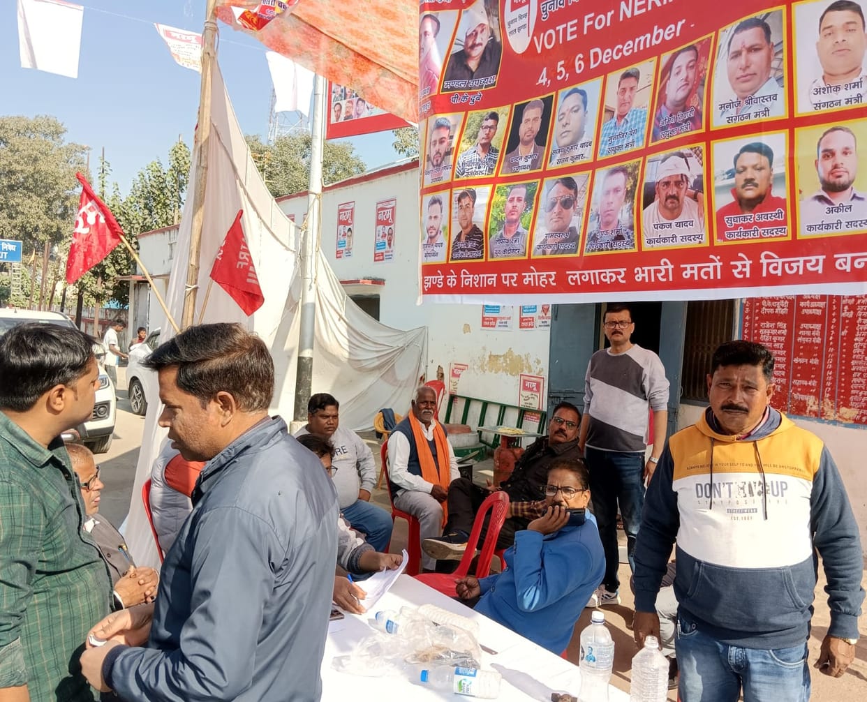 535 employees cast their votes on the first day of the railway union elections