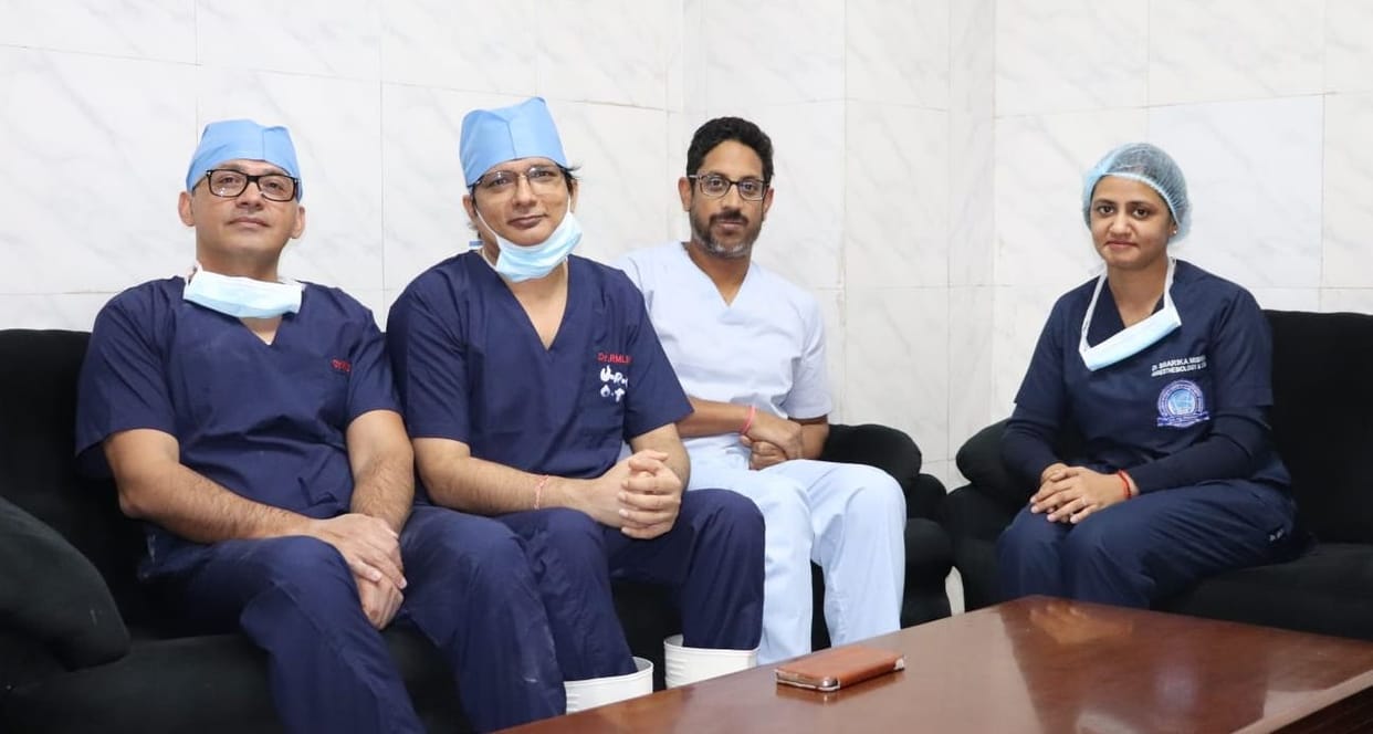 Artificial bladder sphincter implanted in Lohia Institute