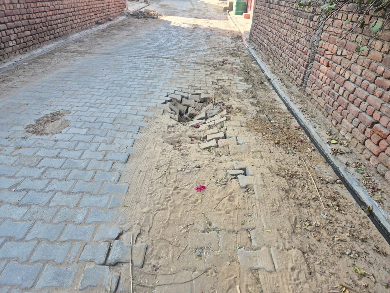 Roads are dug up after laying pipelines, potholes are inviting accidents.