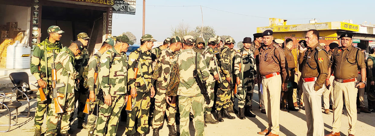 Blockade on 6 borders with Punjab, police force deployed