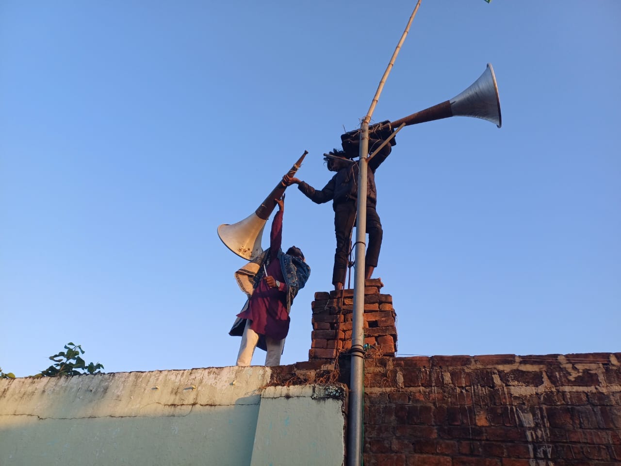 Loudspeakers removed from religious places