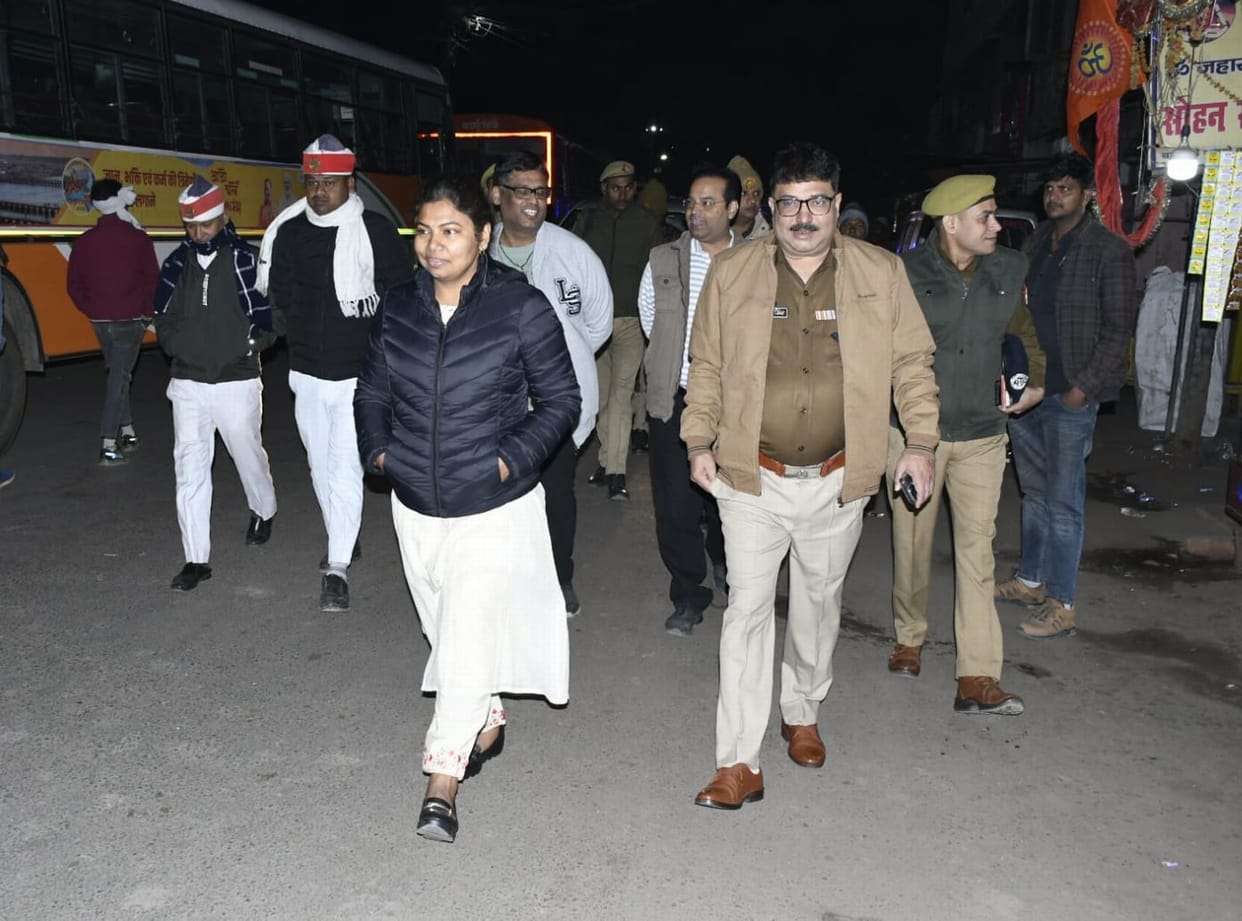 DM and SSP took stock of the city in the morning