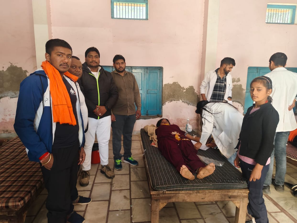 76 units of blood collected in blood donation camp