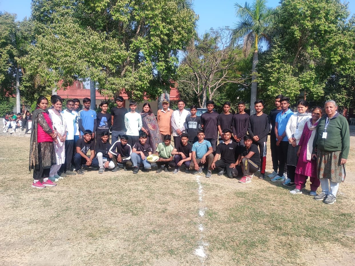 Rugby game started in Chhotu Ram Memorial School