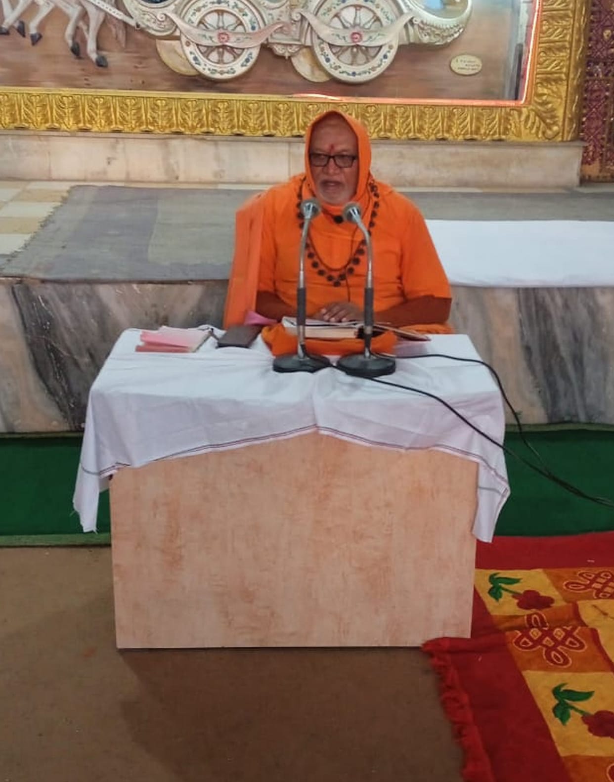 Satsang in Geeta Bhavan Auditorium