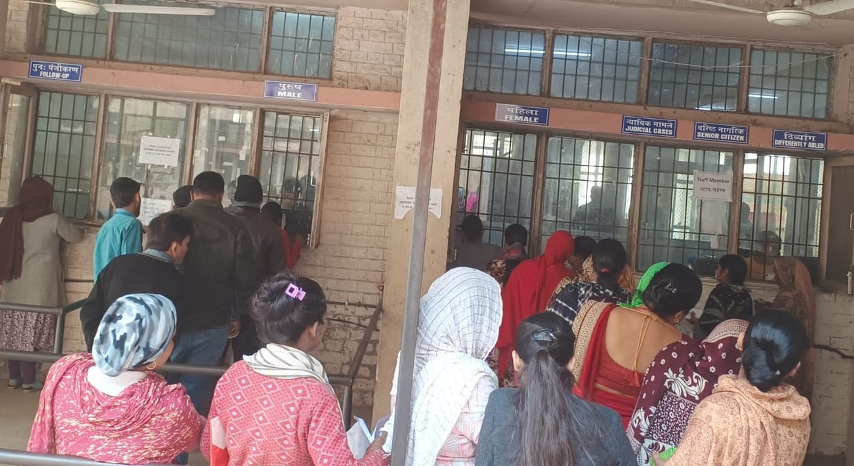 7 counters made for OPD registration, relief to patients