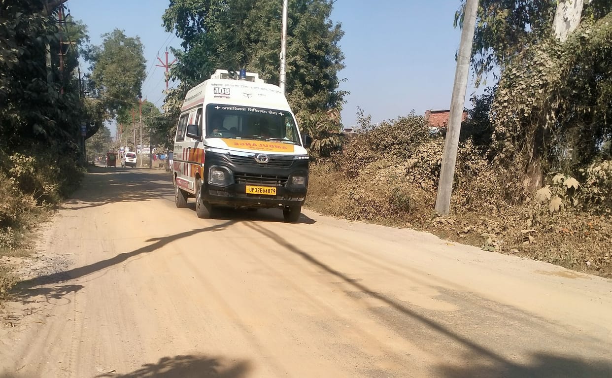 Roads again deteriorated in a month due to dumpers filled with mud