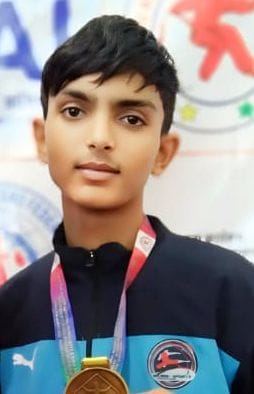 Yuvraj won gold medal in 24th Sub Junior National Wushu Championship